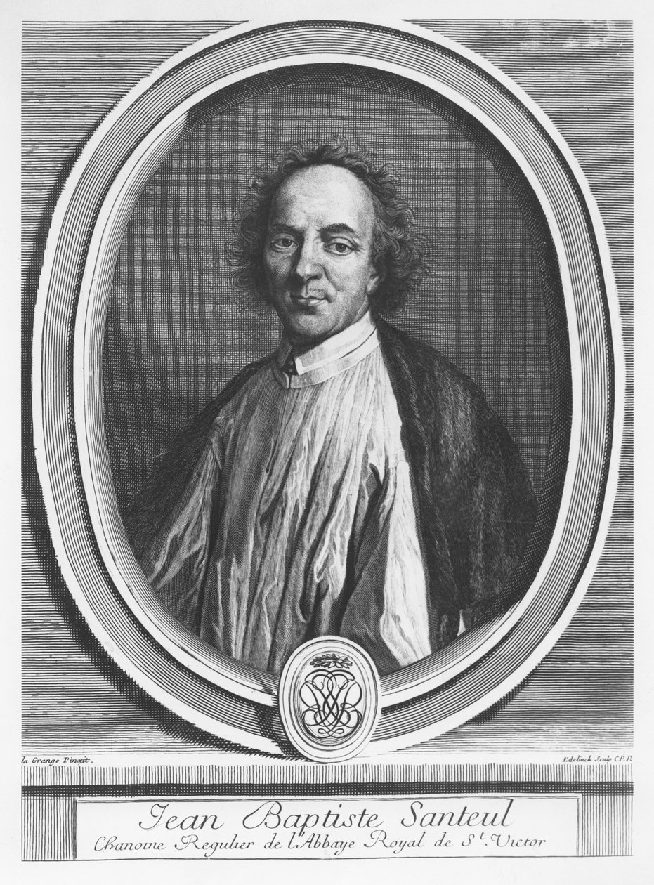 Jean-Baptiste de Santeulin muotokuva tekijältä Gérard Edelinck