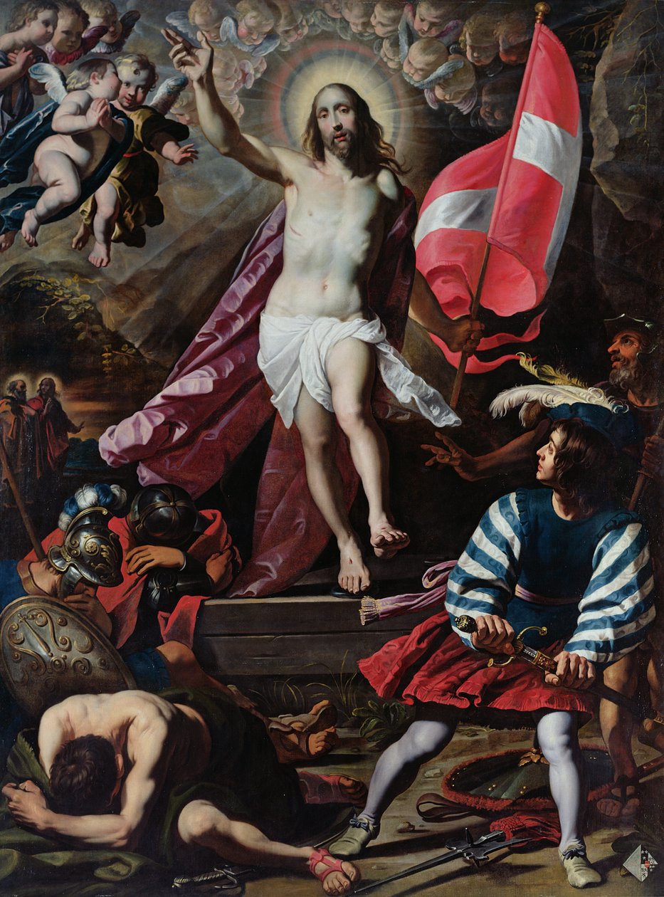 Kristuksen ylösnousemus, n. 1610-20 tekijältä Gerard Seghers