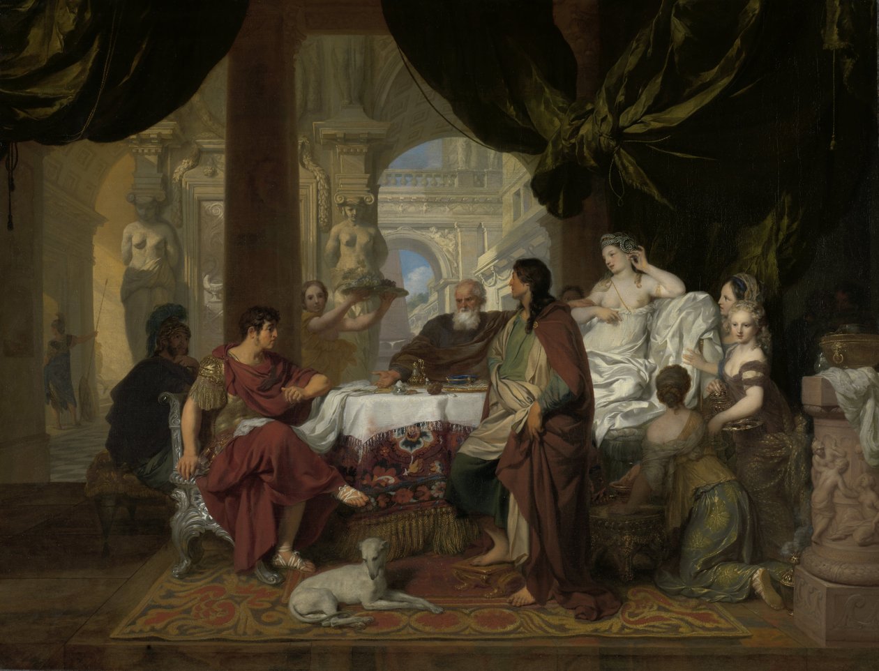 Kleopatran juhlat, n. 1675-1680 tekijältä Gerard de Lairesse