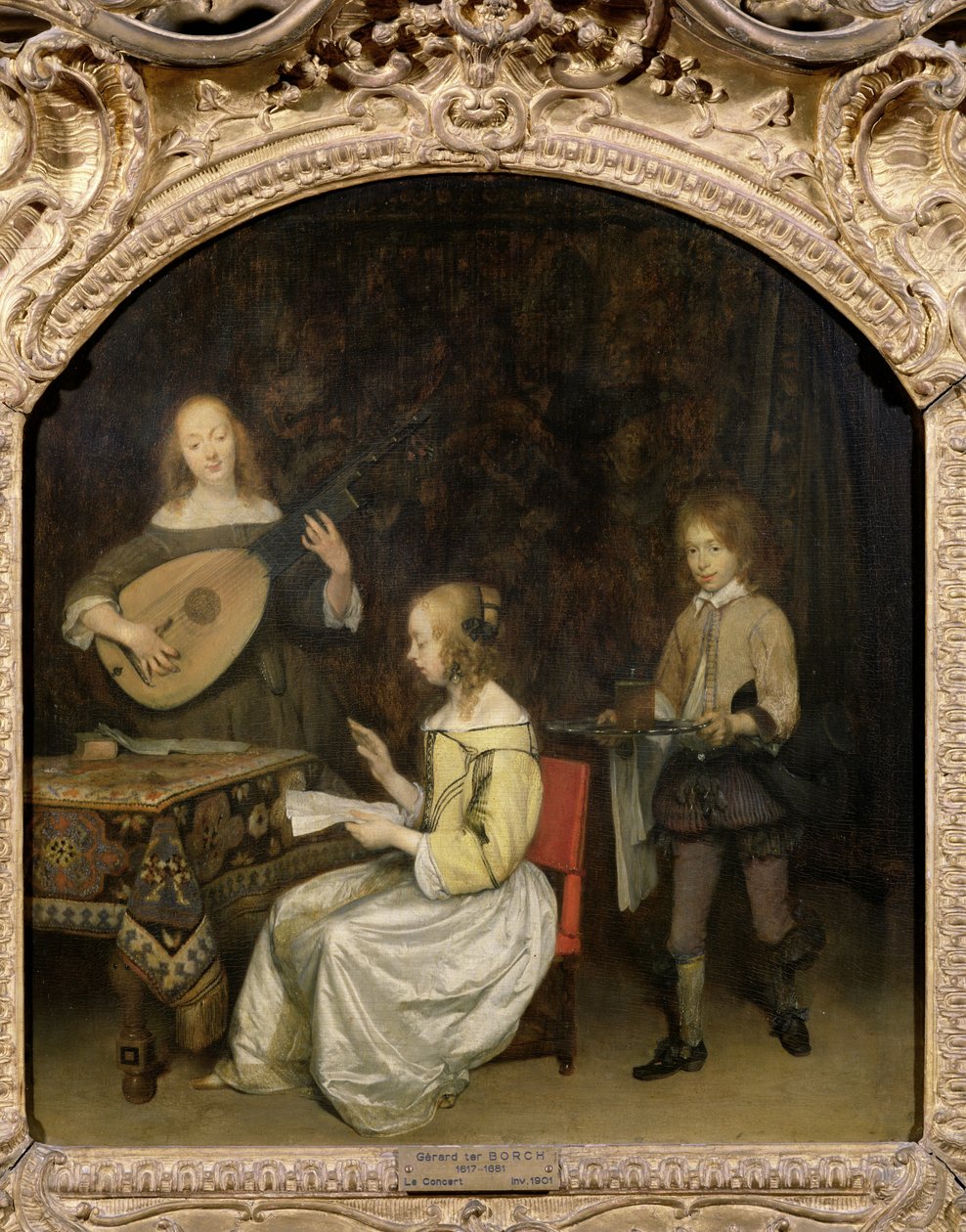 Konsertti: Laulaja ja teorbonsoittaja tekijältä Gerard ter Borch