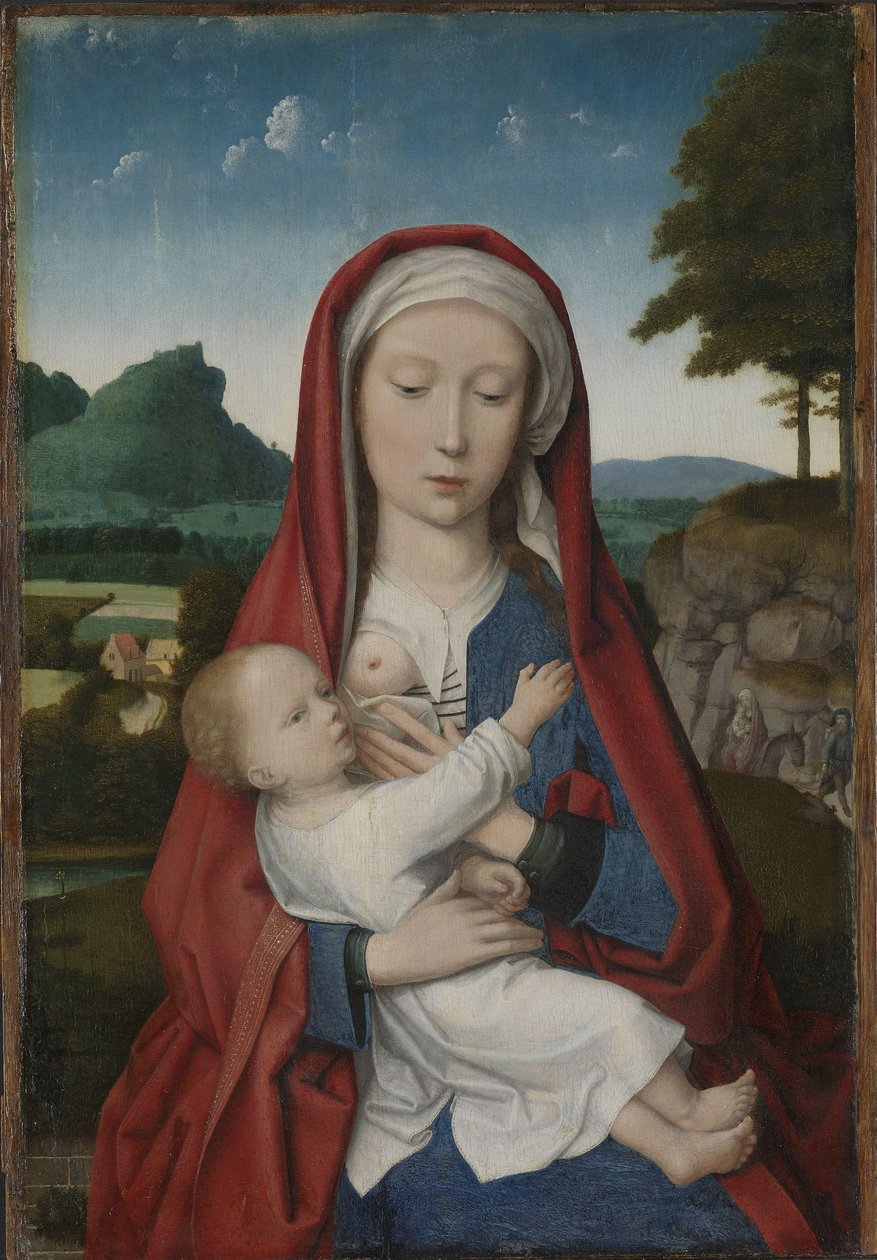 Madonna ja lapsi, n. 1510-20 (öljy paneelille) tekijältä Gerard (attr. to) David