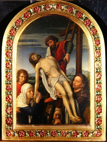 Laskeuma, n. 1500-20 (öljy paneelissa) tekijältä Gerard David
