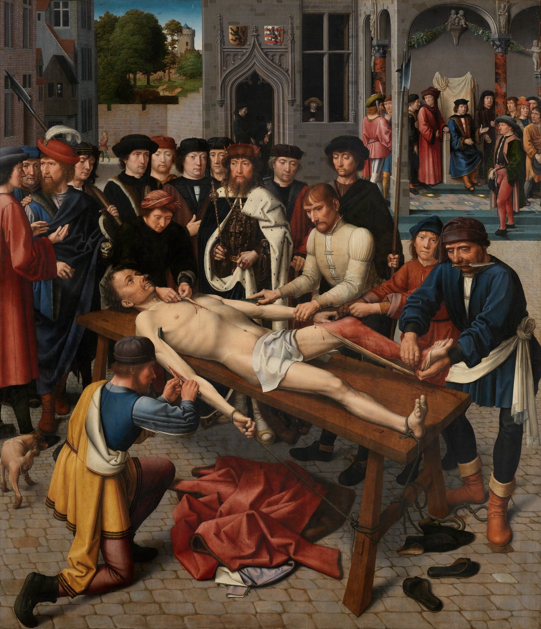 Sisamnesin nylkeminen tekijältä Gerard David
