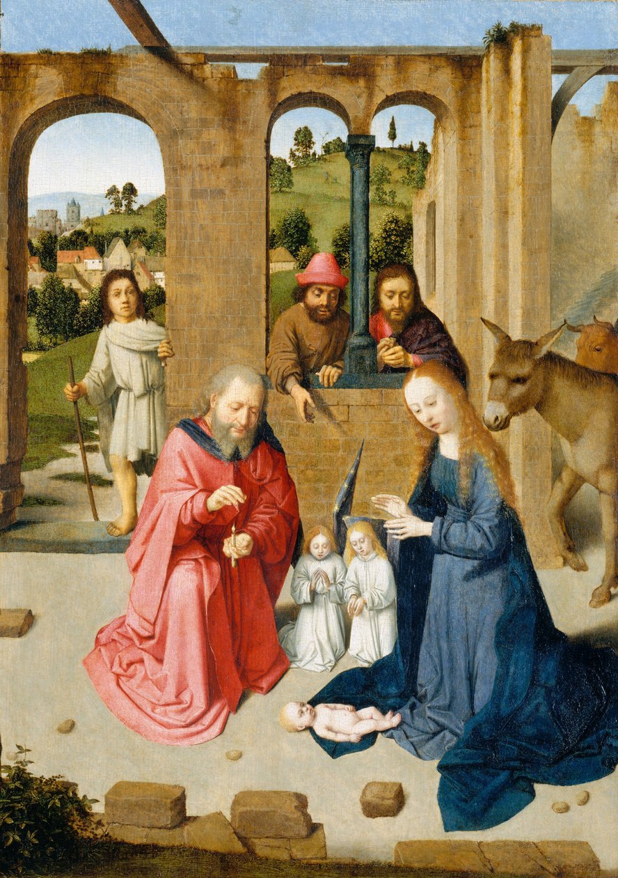 Kristuksen syntymä, noin 1482 tekijältä Gerard David
