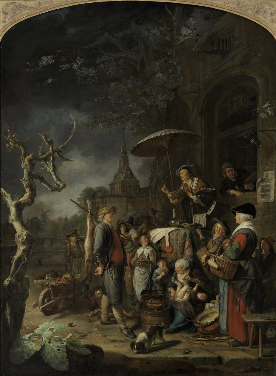 Quack, 1652 tekijältä Gerrit Dou