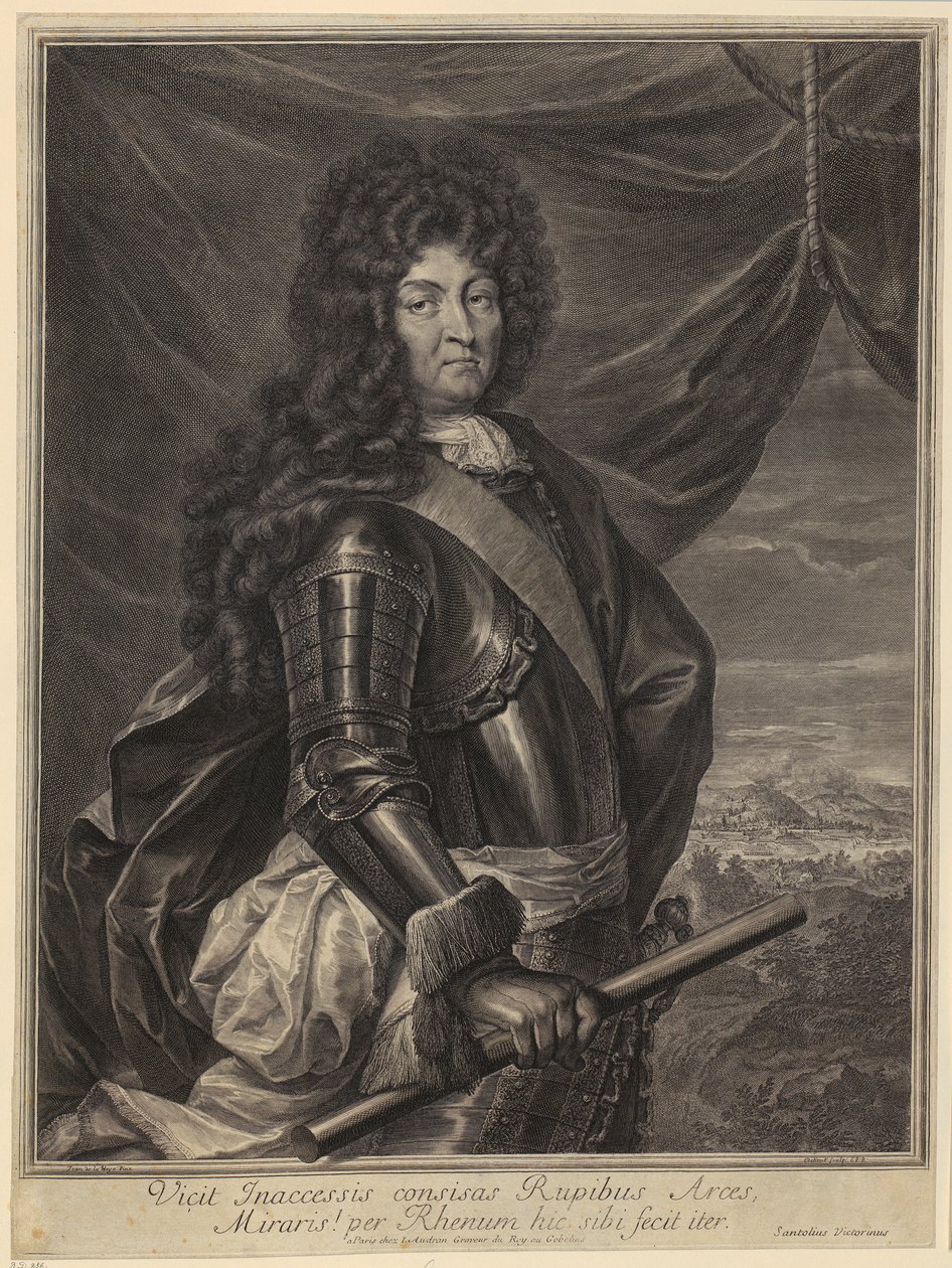 Louis XIV:n muotokuva. tekijältä Gérard Edelinck