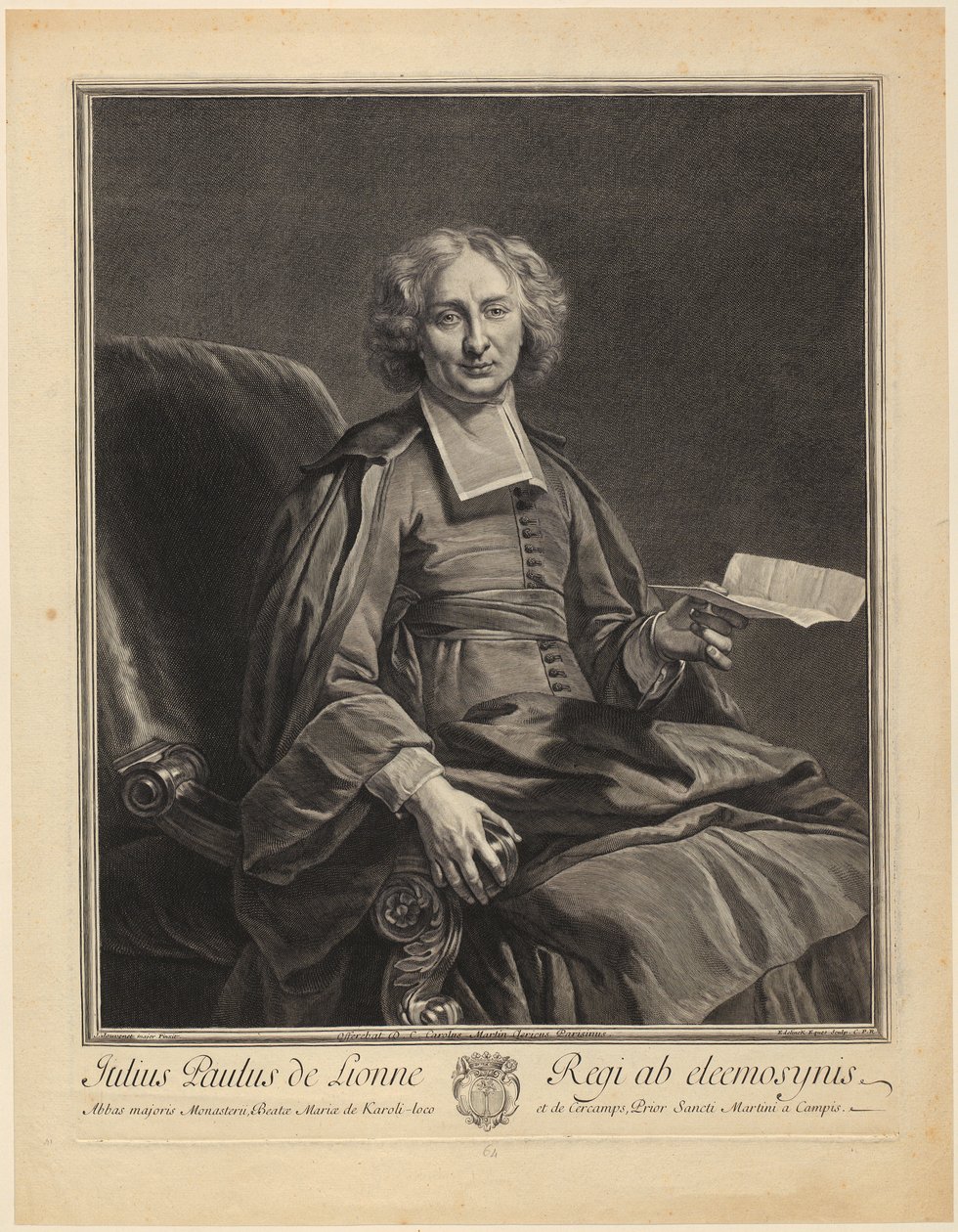 Philippe de Champaignen muotokuva tekijältä Gérard Edelinck