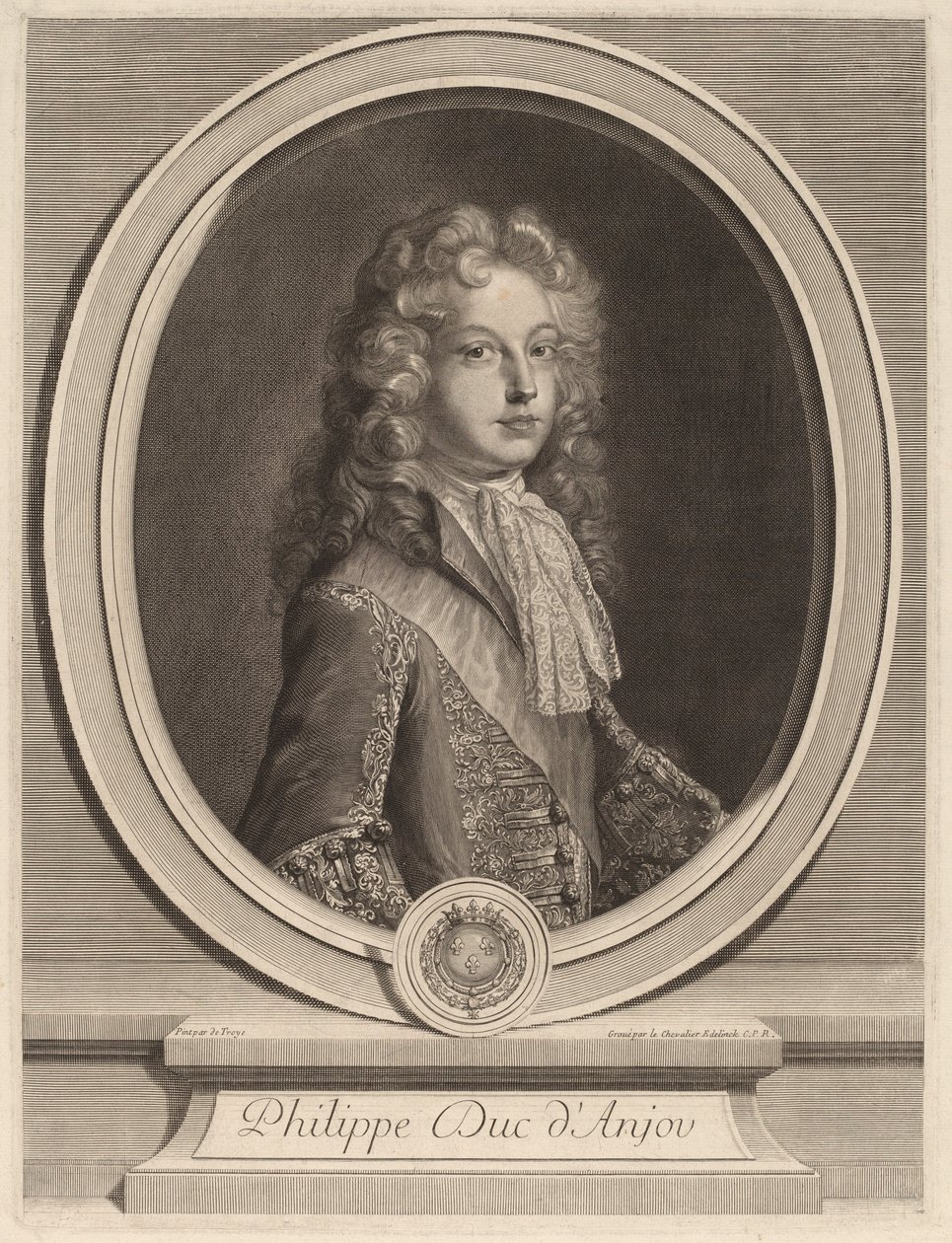 Philip, Anjoun herttua tekijältä Gerard Edelinck after François de Troy
