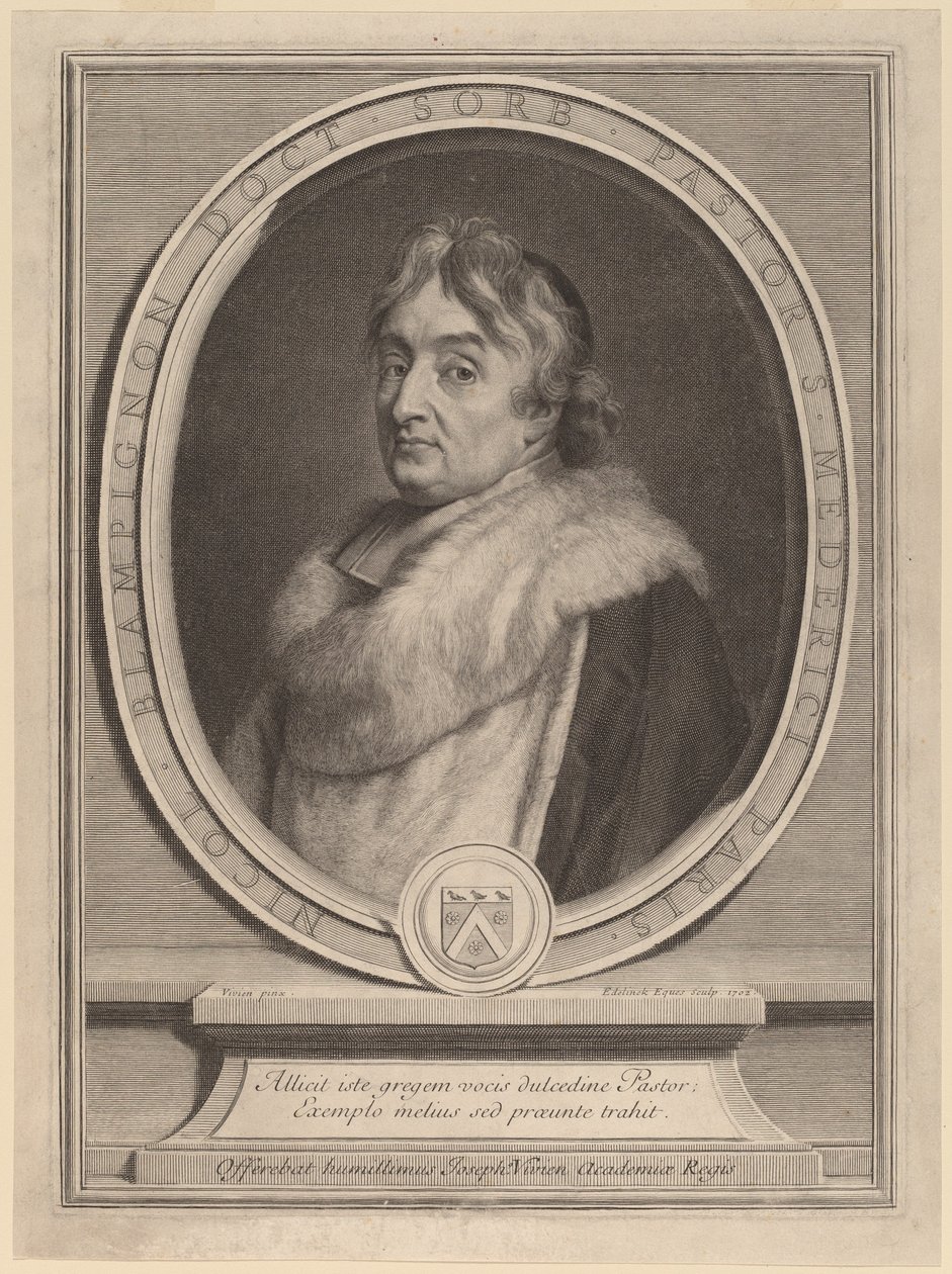 Nicolas de Blampignon tekijältä Gerard Edelinck after Joseph Vivien