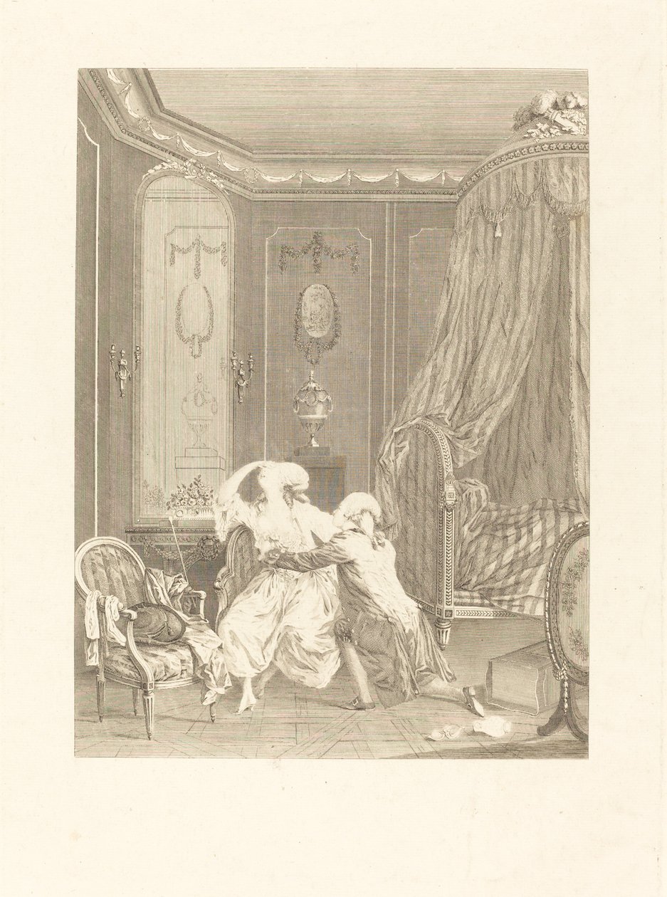 Myöhäinen parannus tekijältä Gerard Rene Le Vilain after Nicolas Lavreince