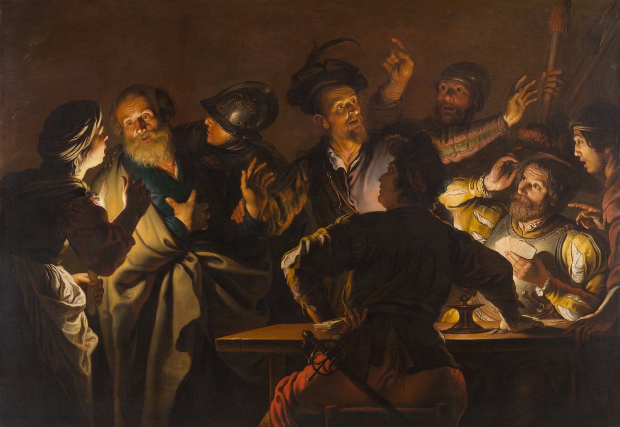 Pyhän Pietarin kieltäminen, n. 1620-1625 tekijältä Gerard Seghers