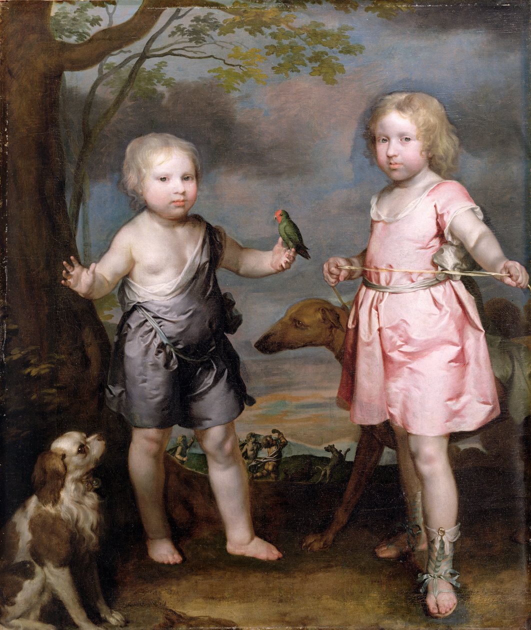Lordi John Hay ja Charles, Yesterin mestari (myöhemmin Tweeddalen kolmas markiisi) n. 1670 tekijältä Gerard Soest