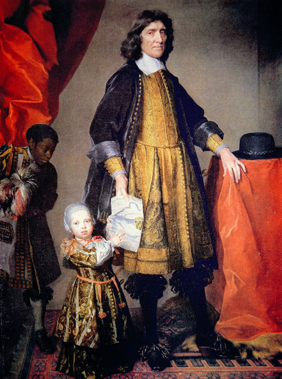 Muotokuva Cecilius Calvertista, Marylandin toisesta lordi Baltimoresta pojanpoikansa ja talopoikansa kanssa (öljy kankaalle) tekijältä Gerard Soest