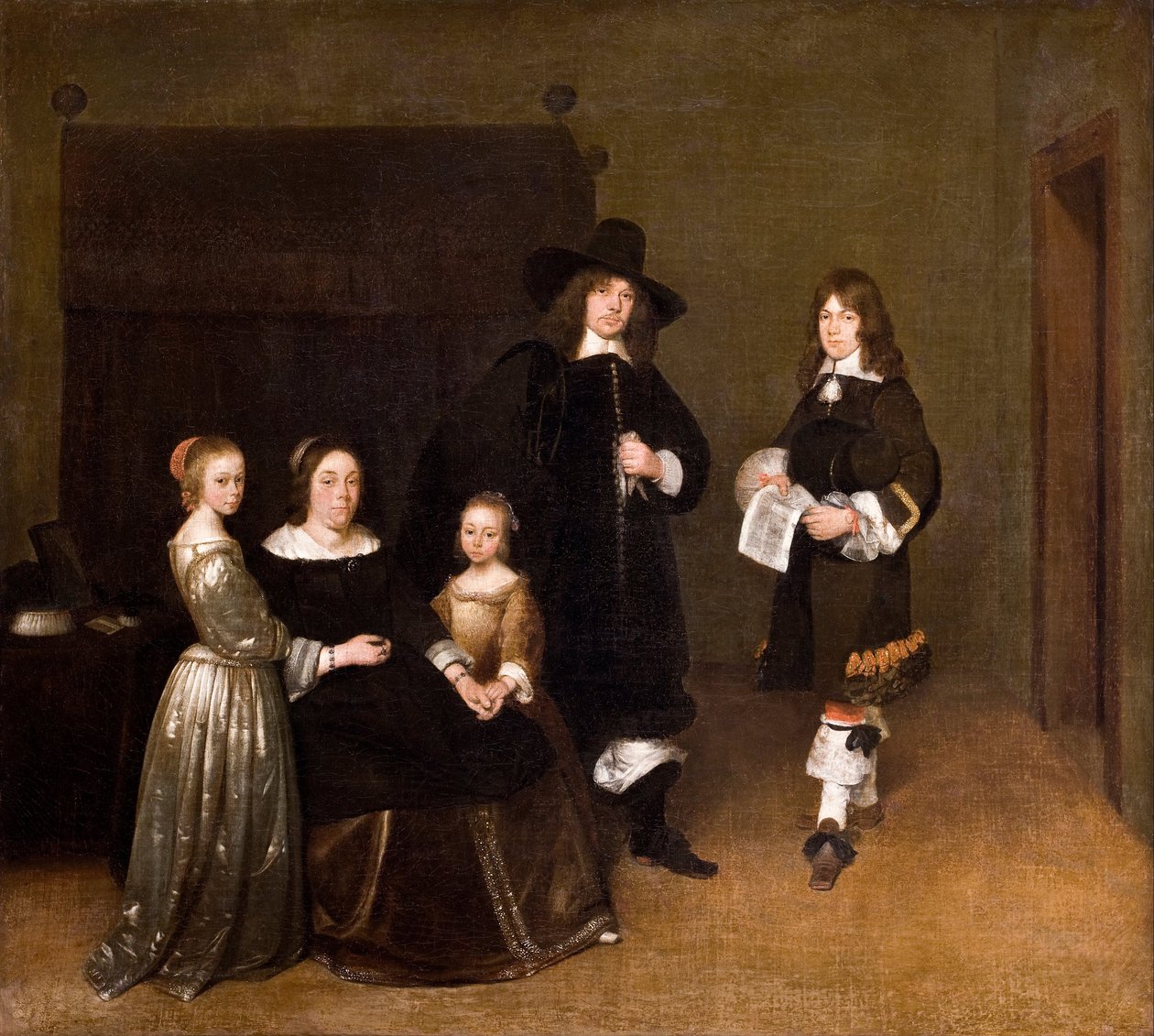 Perheen muotokuva, 1656 tekijältä Gerard Ter Borch the Younger