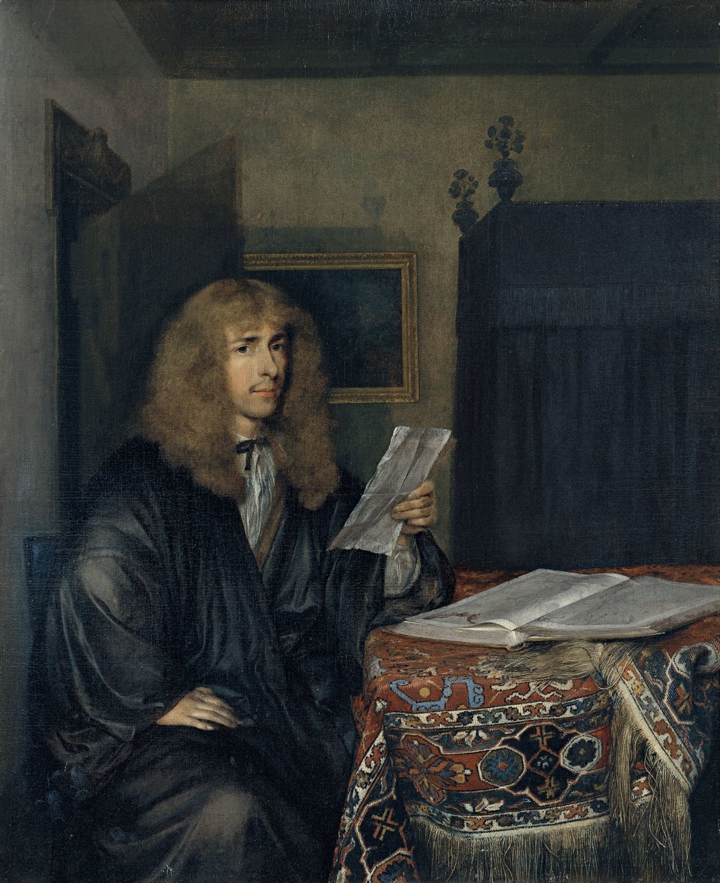Asiakirjaa lukevan miehen muotokuva tekijältä Gerard Ter Borch the Younger