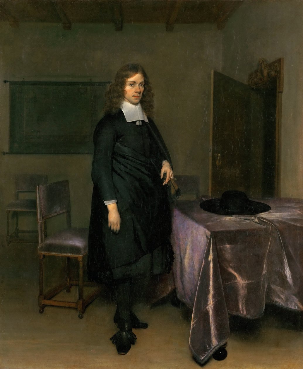 Miehen muotokuva tekijältä Gerard Ter Borch the Younger
