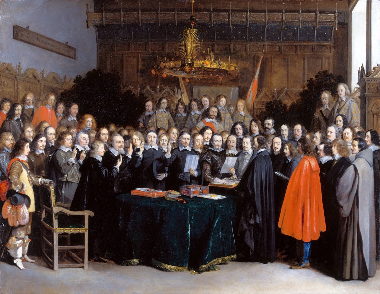 Münsterin sopimuksen ratifiointi, 15. toukokuuta 1648, 1648 tekijältä Gerard Ter Borch the Younger