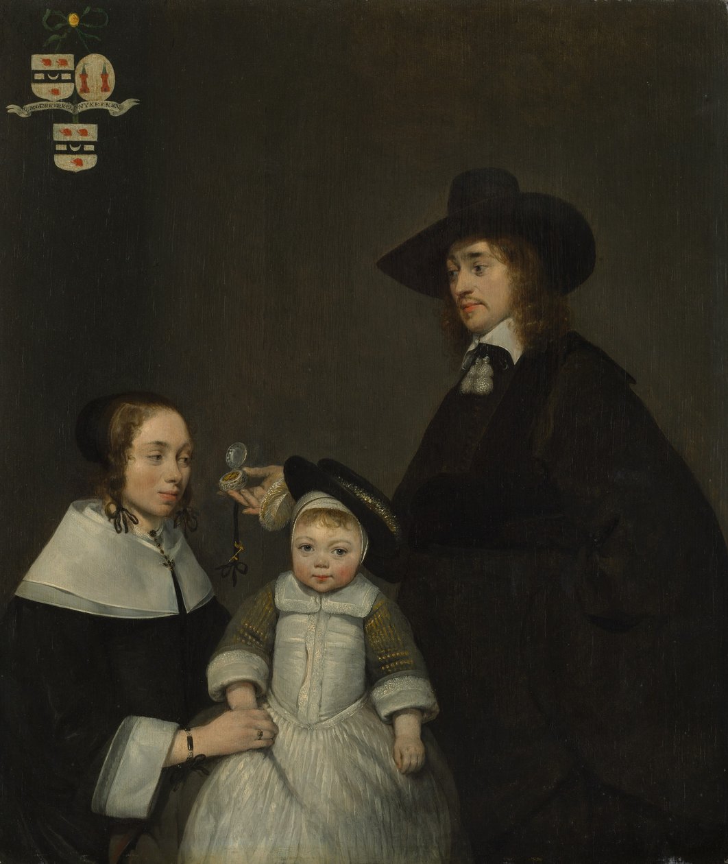 Van Moerkerkenin perhe, noin 1653-54. tekijältä Gerard Terborch II