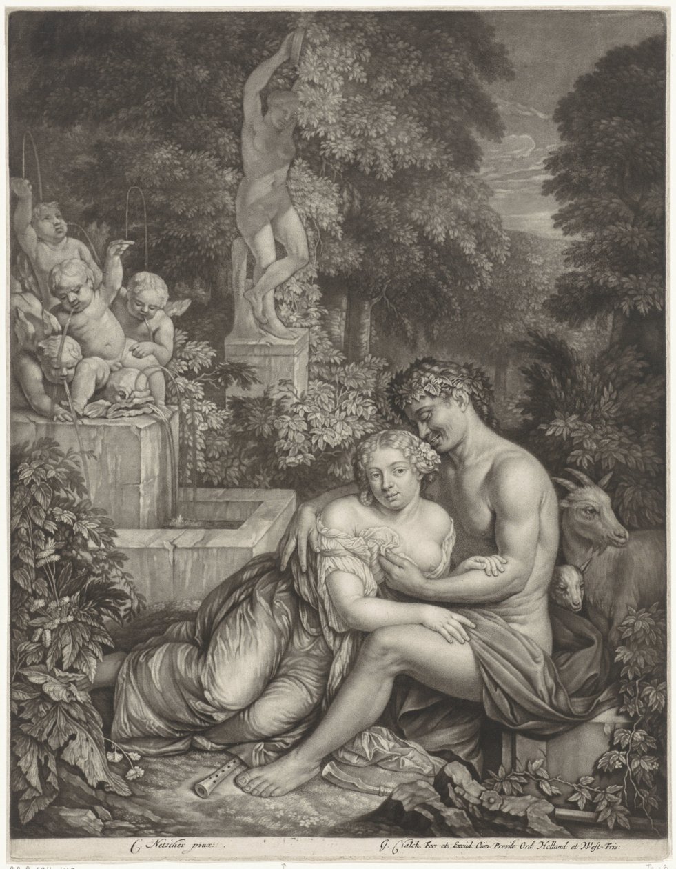 Vertumnus en Pomona tekijältä Gerard Valck