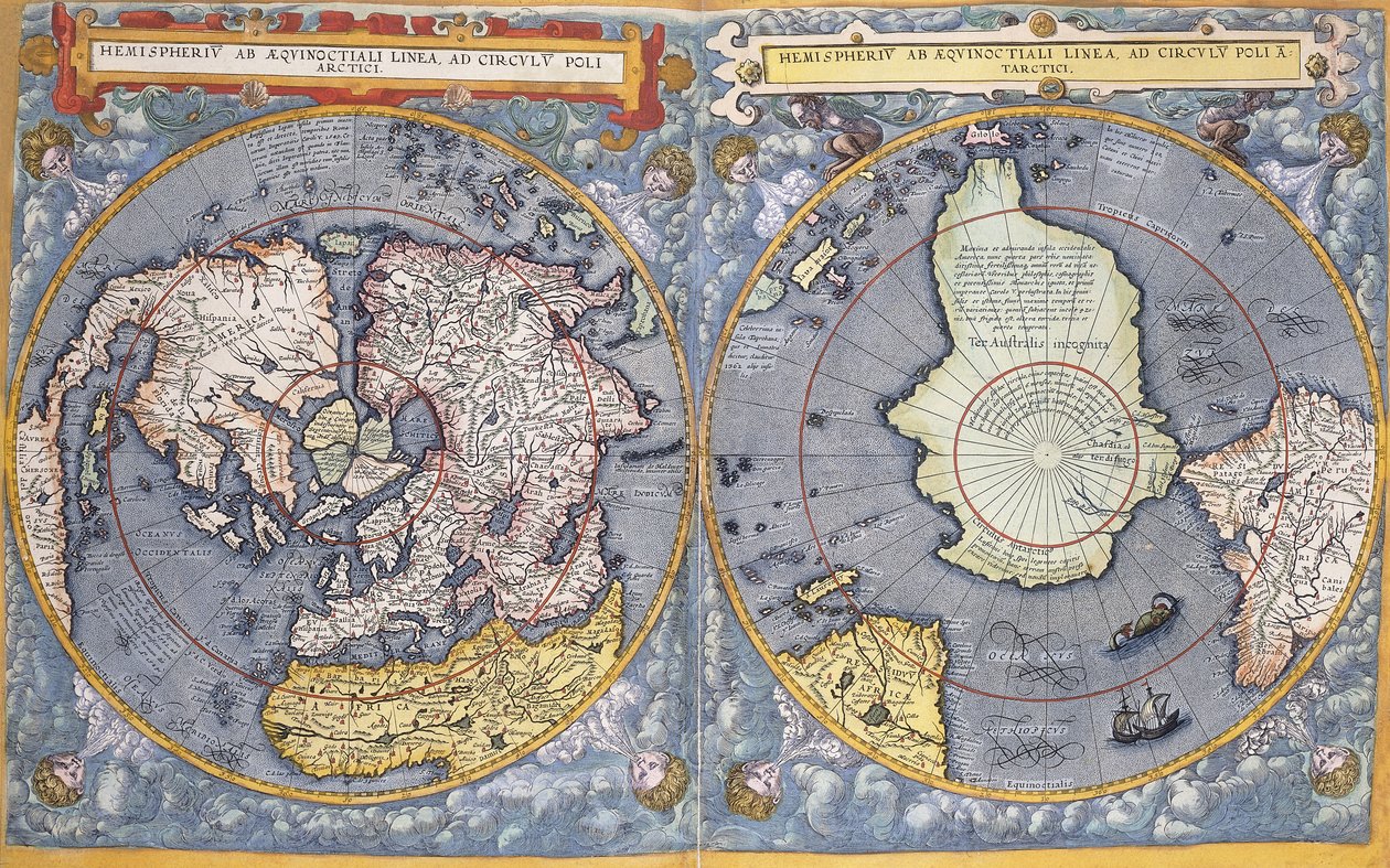Pohjois- ja Etelänavat, 1593 tekijältä Gerard de Jode
