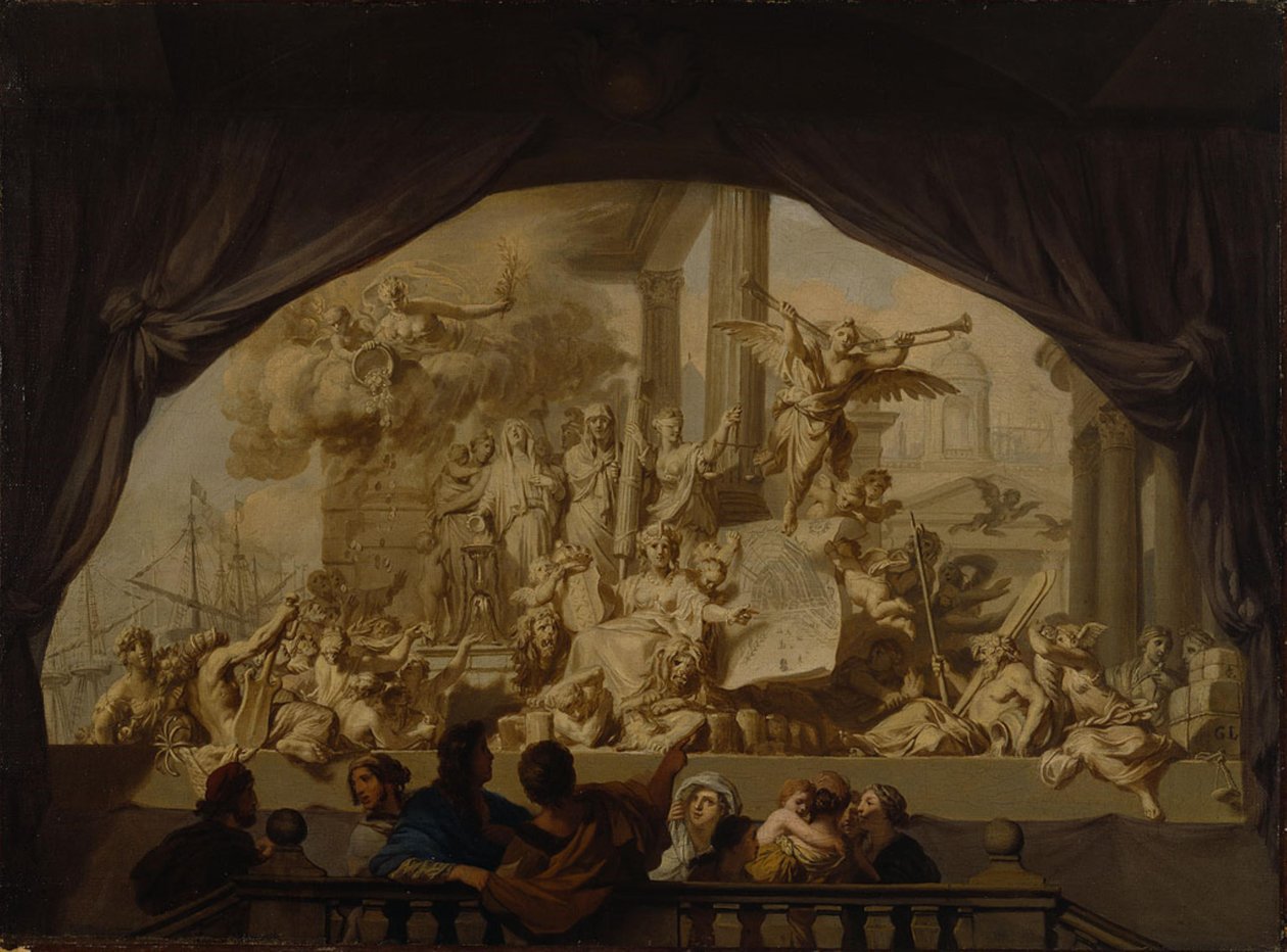 Amsterdamin maineen allegoria tekijältä Gerard de Lairesse