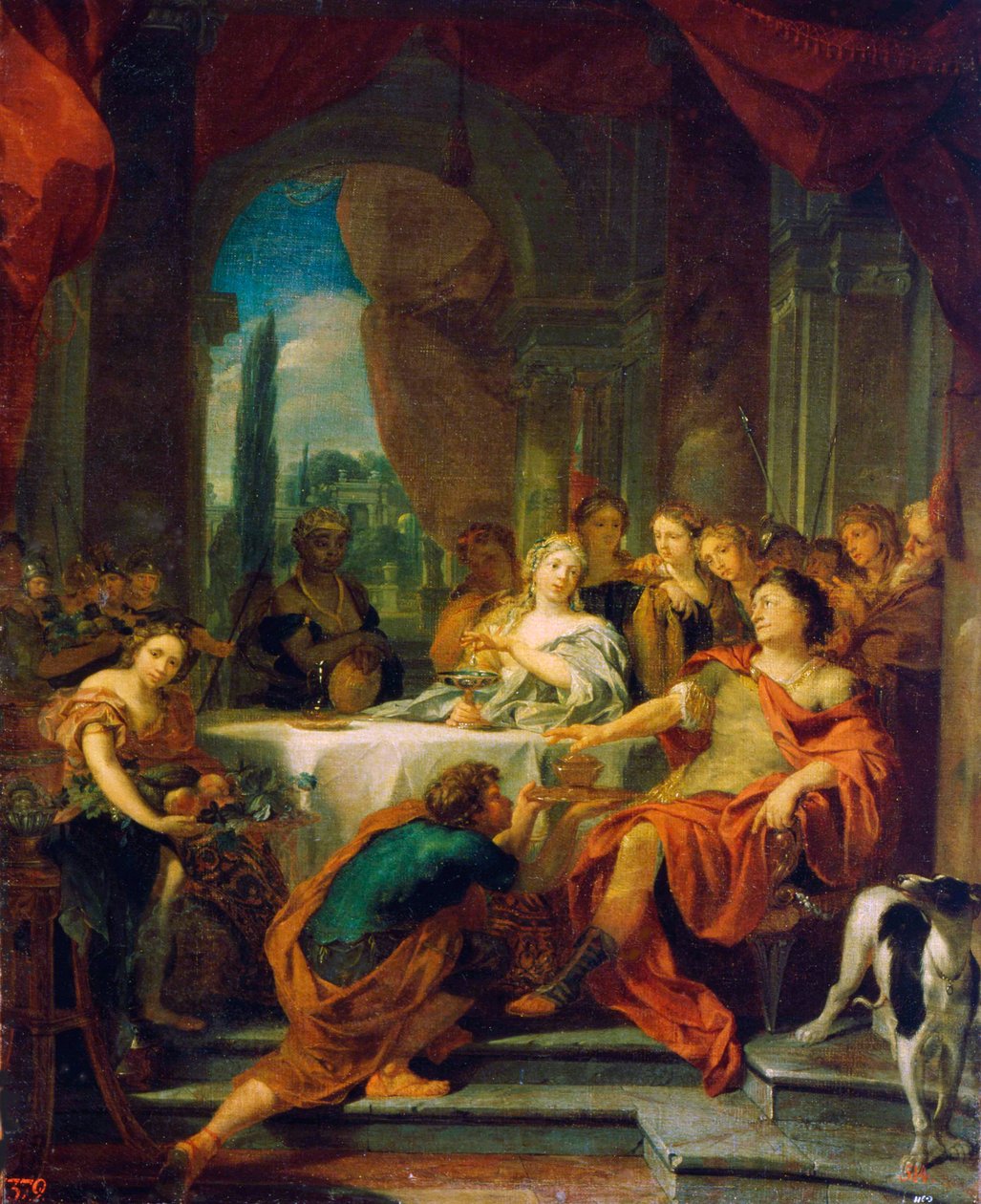Antonius ja Kleopatra, 1600-luvun alku tai 1700-luvun alku tekijältä Gerard de Lairesse