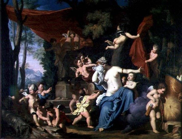 Venus suri Adonista (öljy kankaalle) tekijältä Gerard de Lairesse