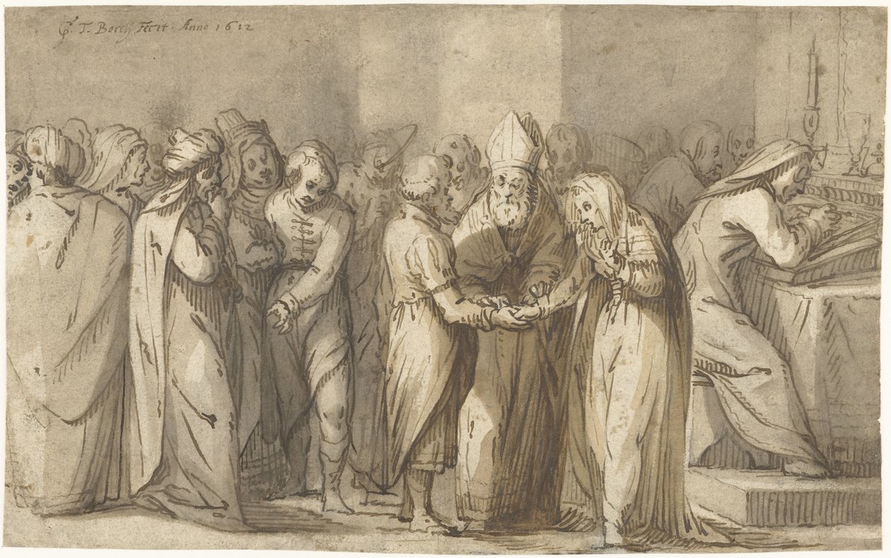 Neitsyt Marian avioliittosiunaus tekijältä Gerard ter Borch