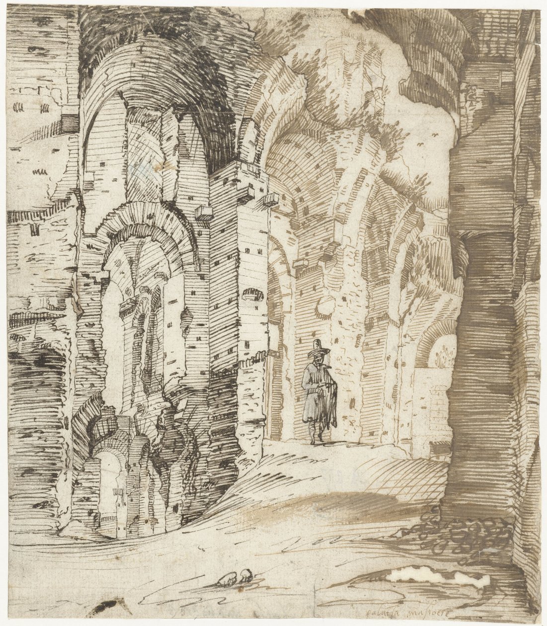 Septimius Severuksen palatsin alirakenteiden rauniot, Rooma tekijältä Gerard ter Borch