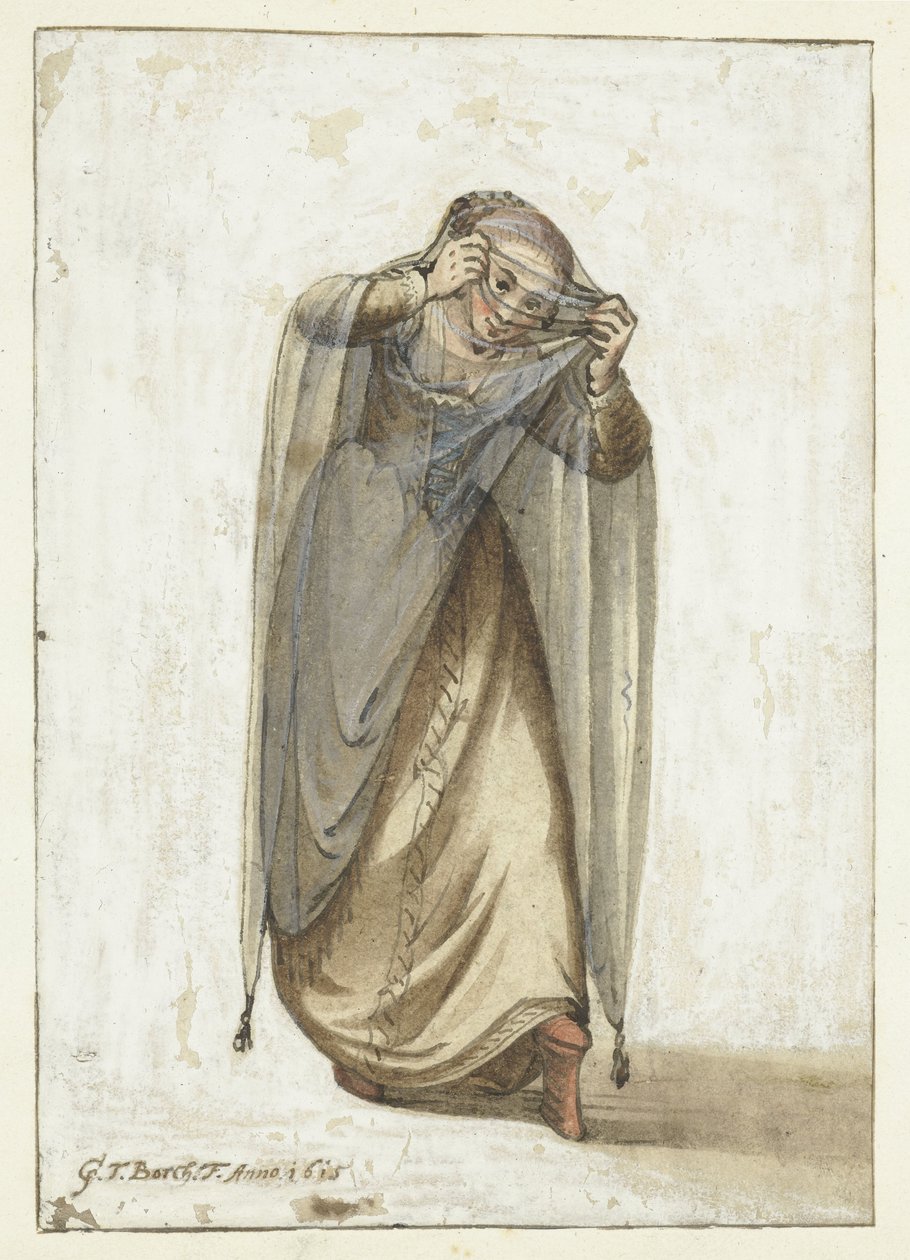 Venetsialainen kurtisaani tekijältä Gerard ter Borch (I)