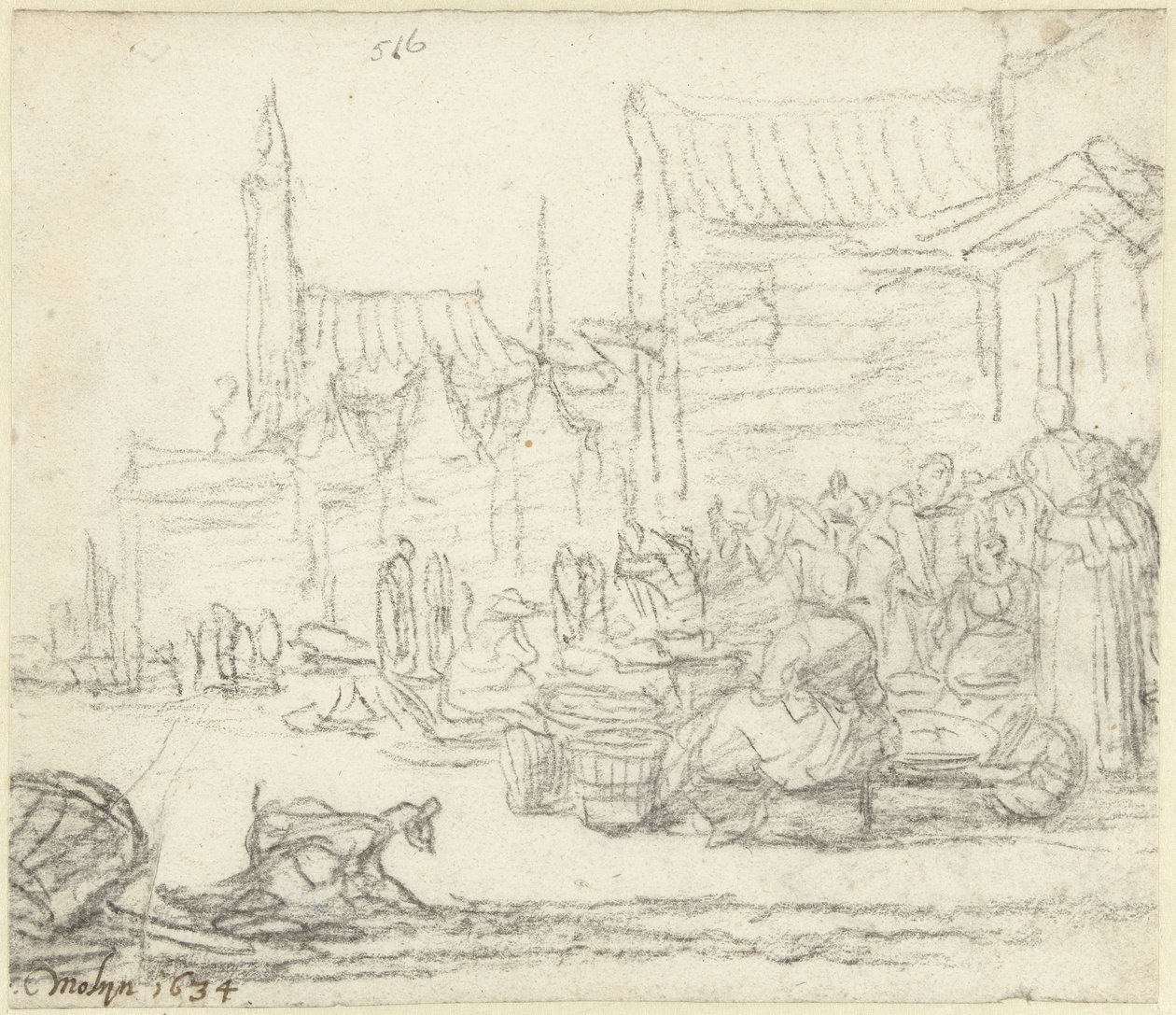 Markkinalautakela tekijältä Gerard ter Borch (II)