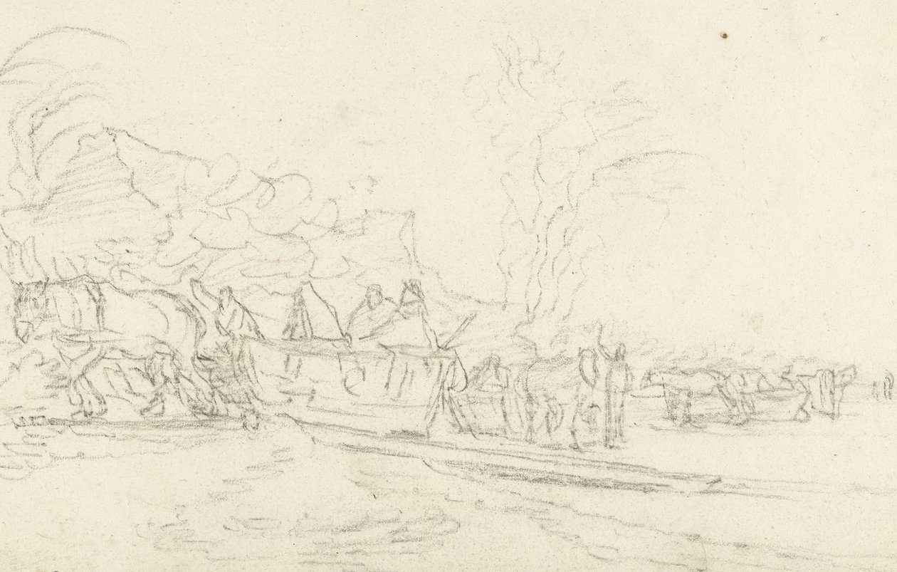 talvinen kohtaus tekijältä Gerard ter Borch (II)