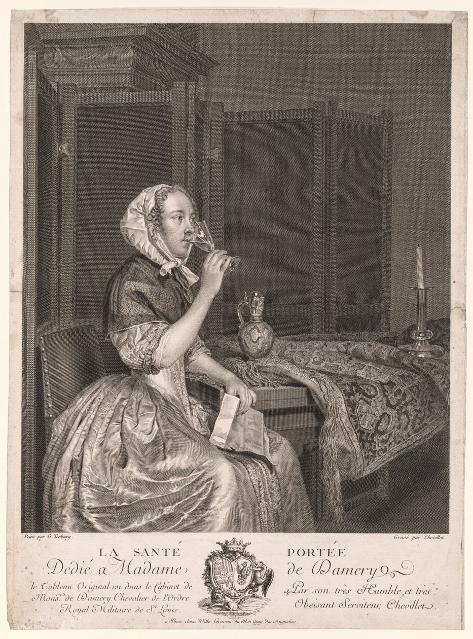 Paahtoleivän juominen tekijältä Gerard ter Borch