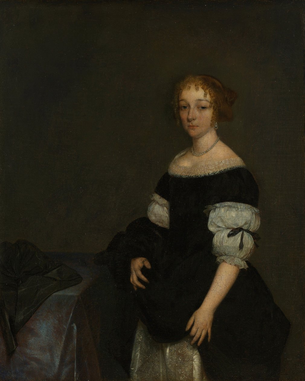 Aletta Pancrasin (1649-1707) muotokuva. tekijältä Gerard ter Borch