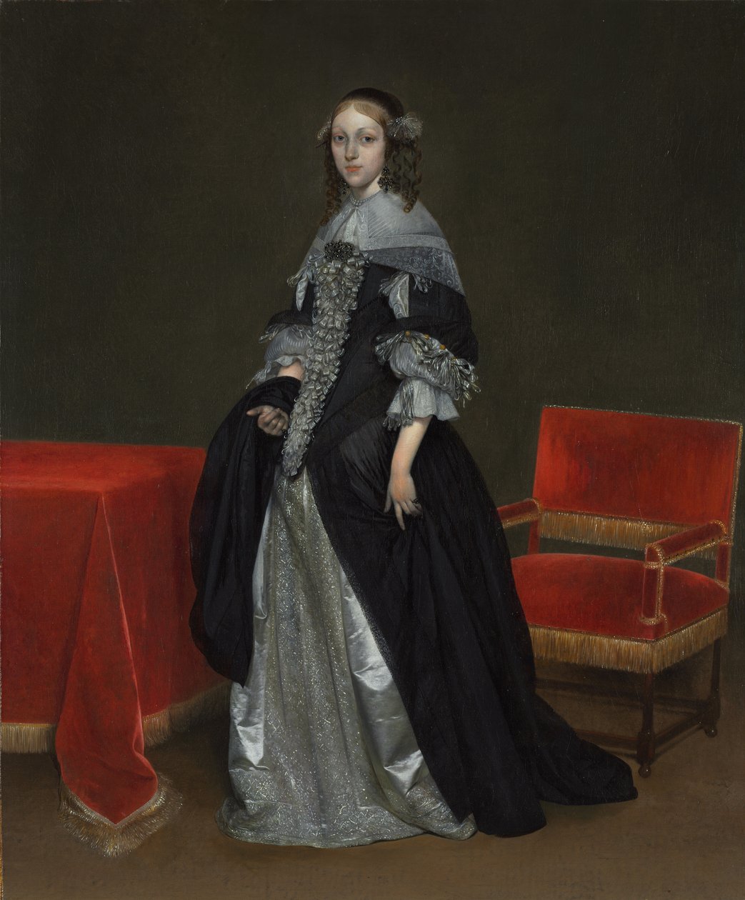 Naisen muotokuva, c. 1665. tekijältä Gerard ter Borch