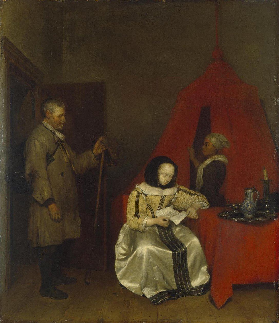 Maaseudun postimies tekijältä Gerard ter Borch