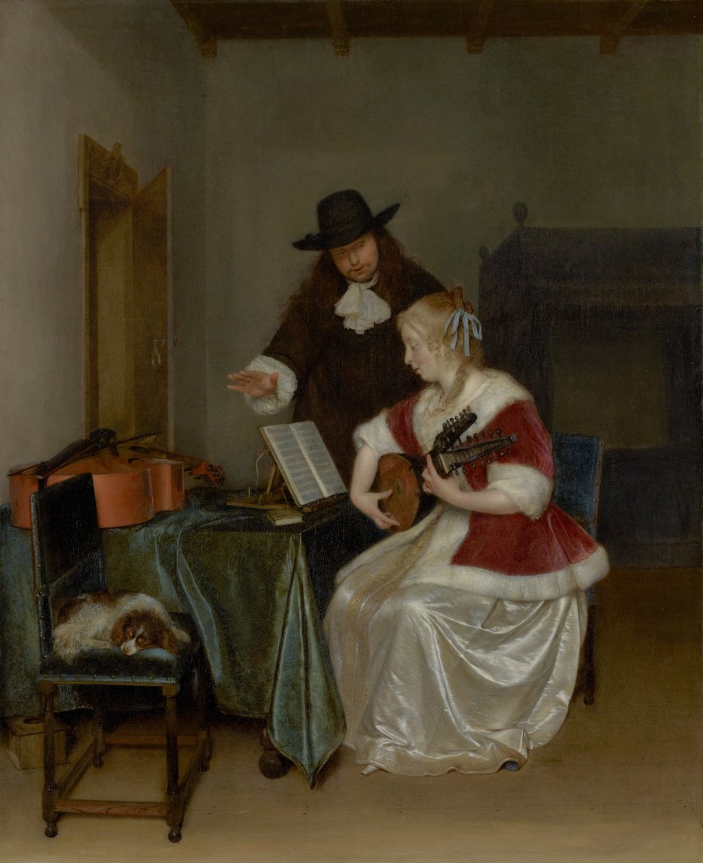 Musiikkitunti tekijältä Gerard ter Borch