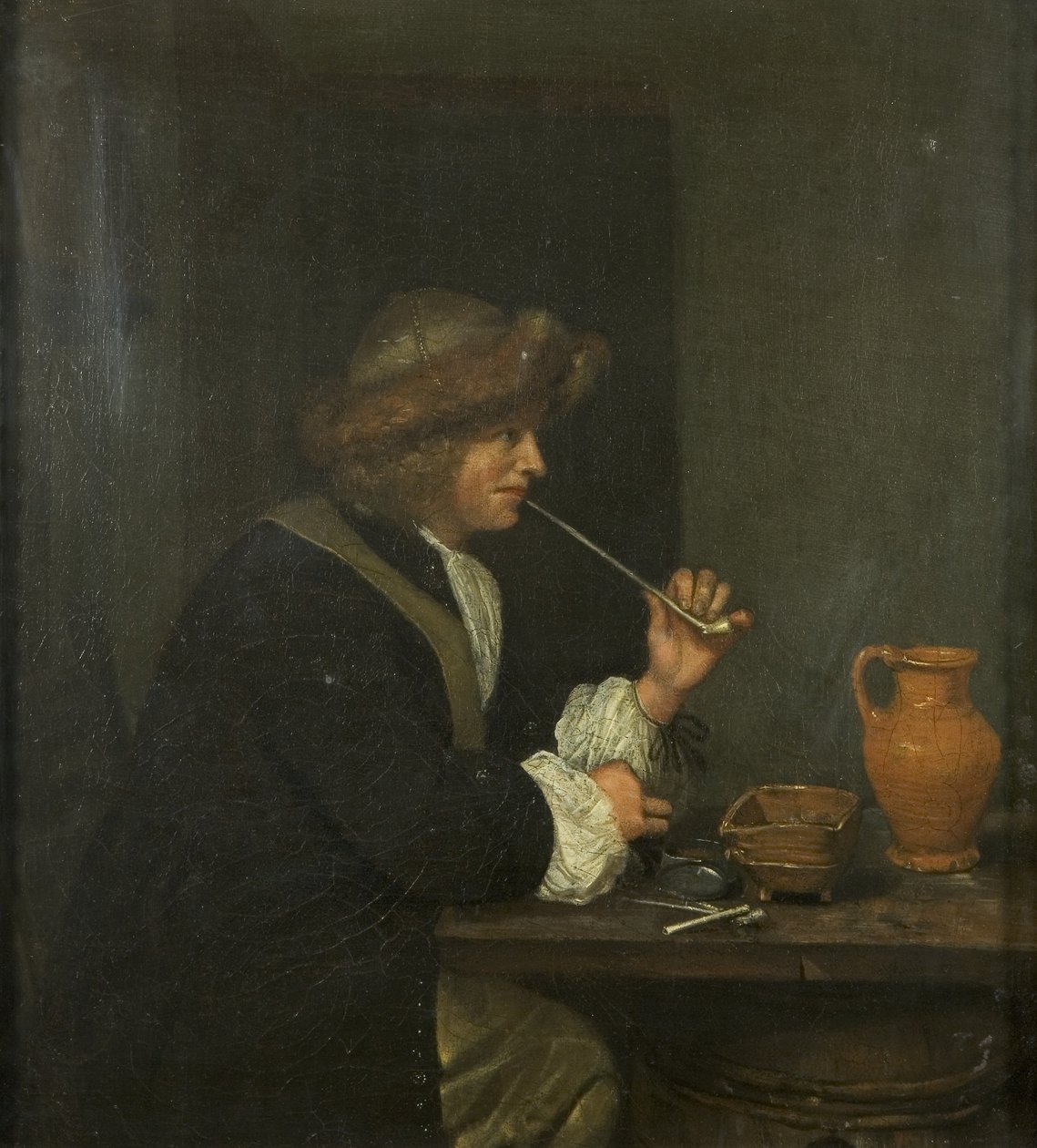 Mies Tupakoiva tekijältä Gerard ter Borch