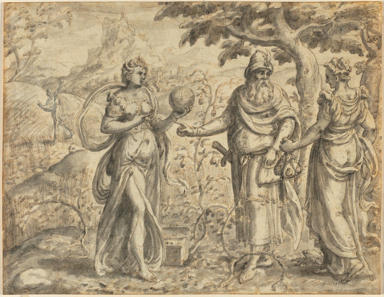 Orjantappuroista saatu siemen, vertauksesta kylväjästä, n. 1573. tekijältä Gerard van Groeningen