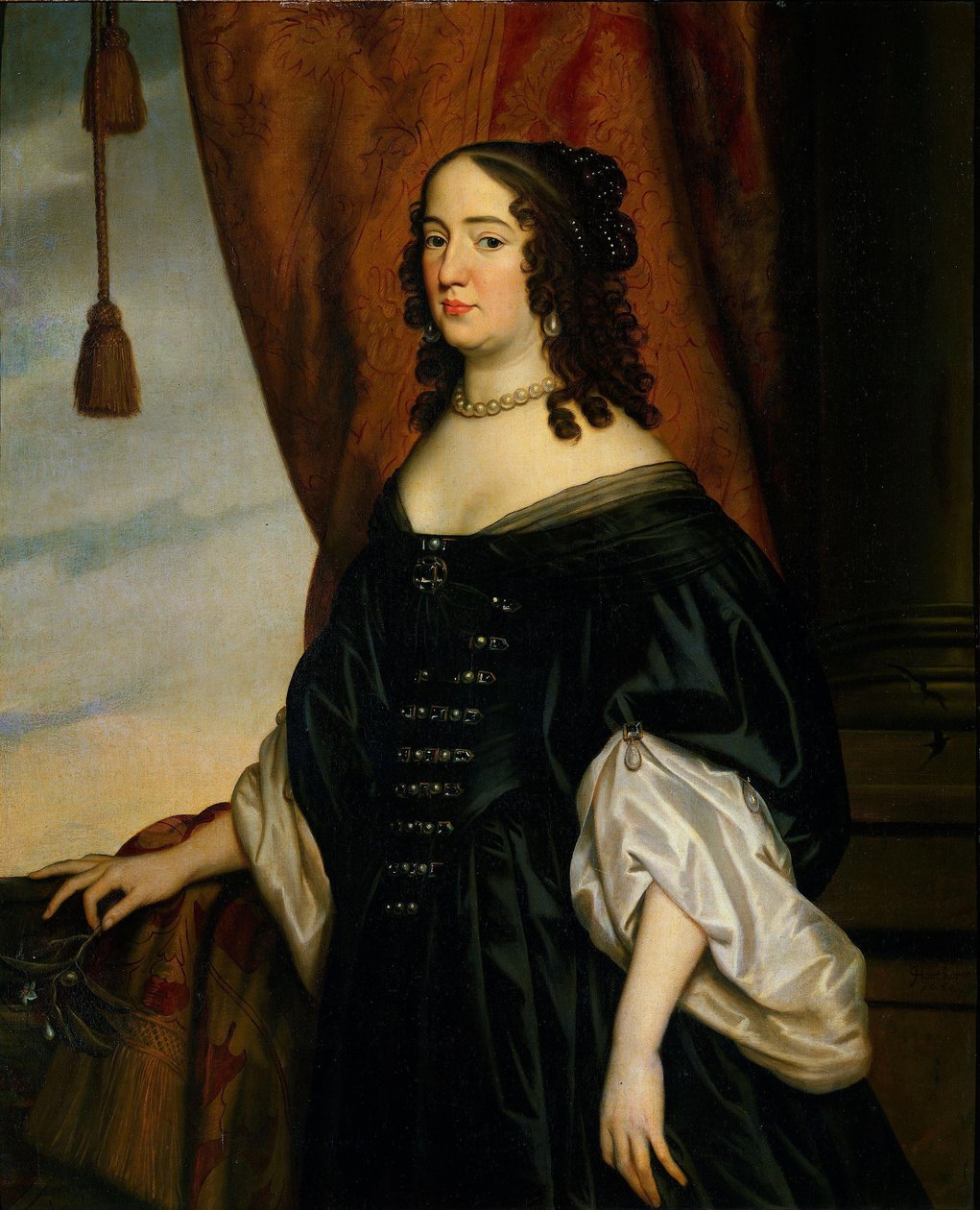 Amalia van Solmsin muotokuva (1602-75) tekijältä Gerard van Honthorst (workshop of)