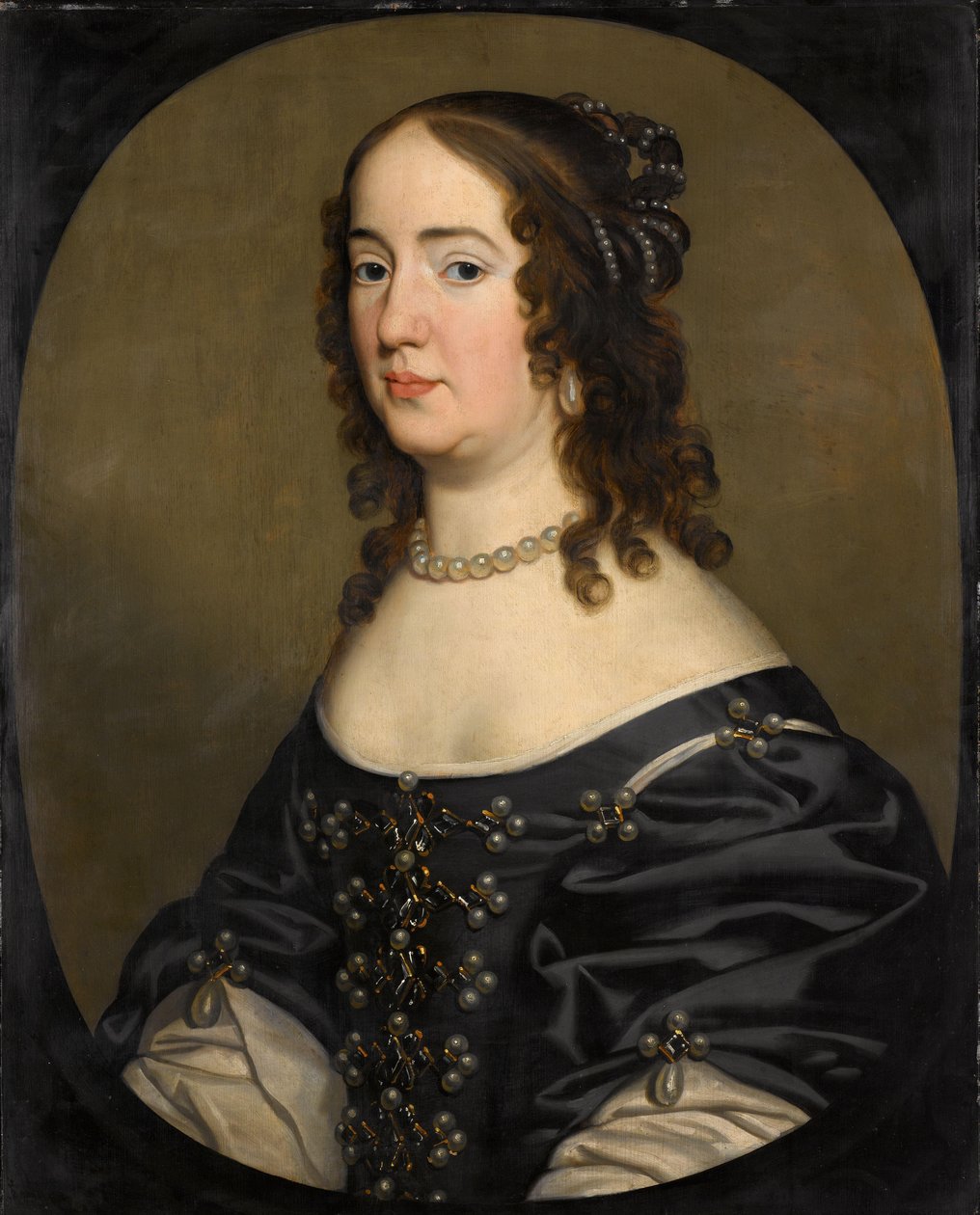 Amalia van Solmsin muotokuva (1602-75) tekijältä Gerard van Honthorst (workshop of)