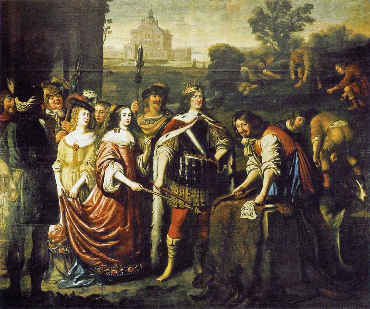 Allegoria Oranienburgin perustamisesta tekijältä Gerard van Honthorst