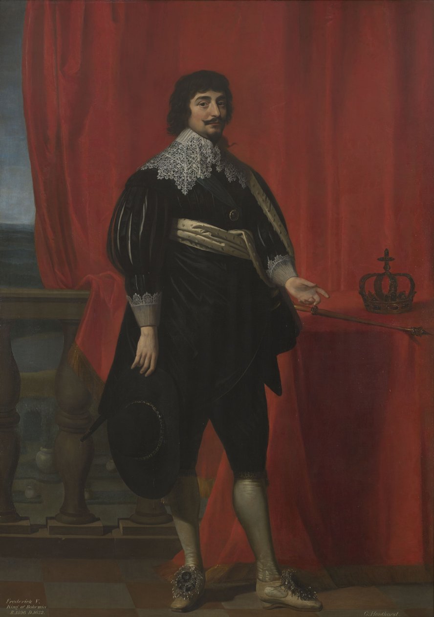 Böömin kuningas Fredrik V:n muotokuva (1596-1632) tekijältä Gerard van Honthorst