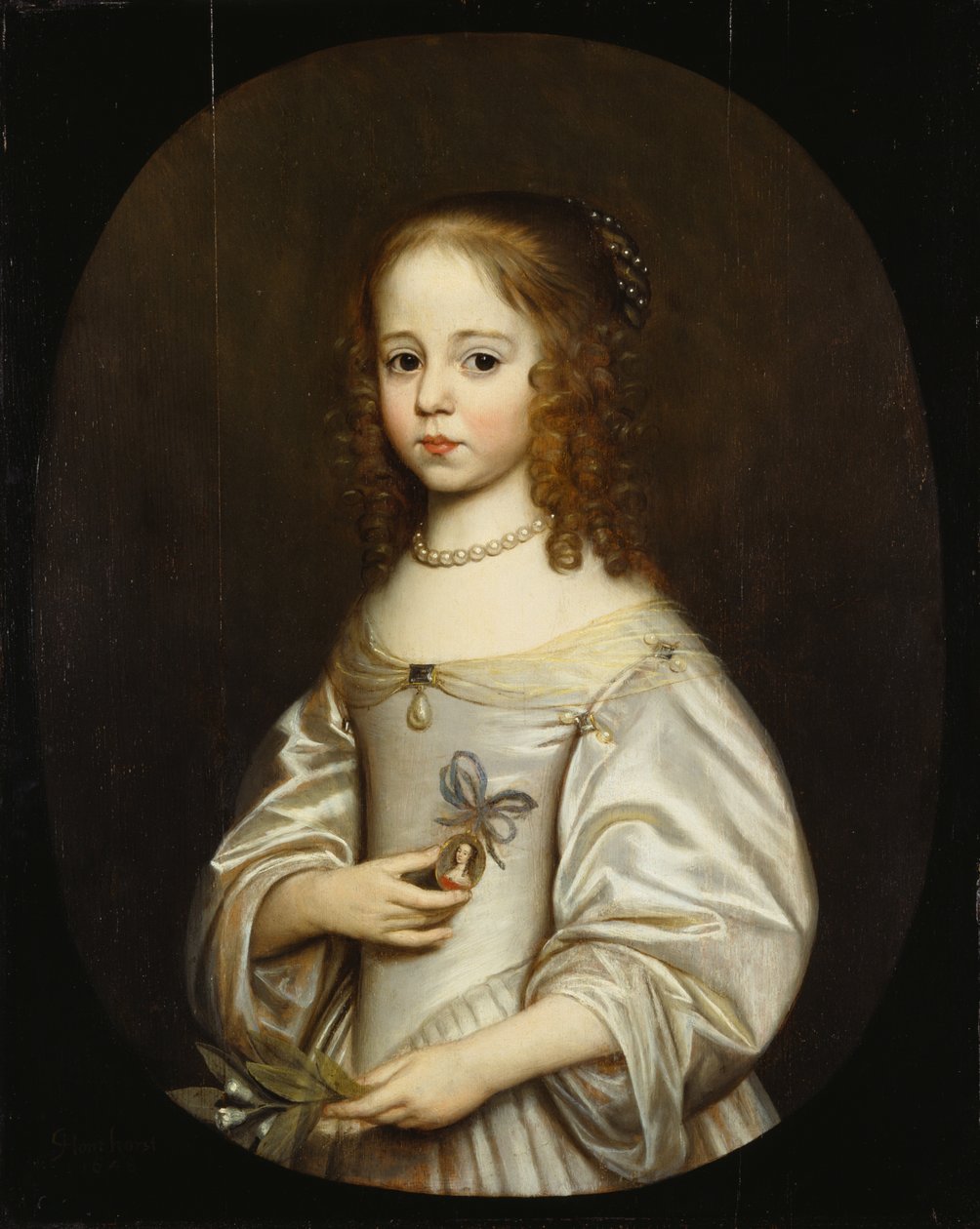 Prinzessin Maria von Oranien-Nassau (1642-1688) tekijältä Gerard van Honthorst