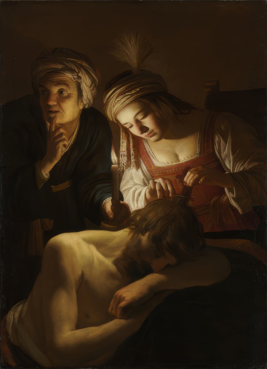 Simson ja Delila tekijältä Gerard van Honthorst