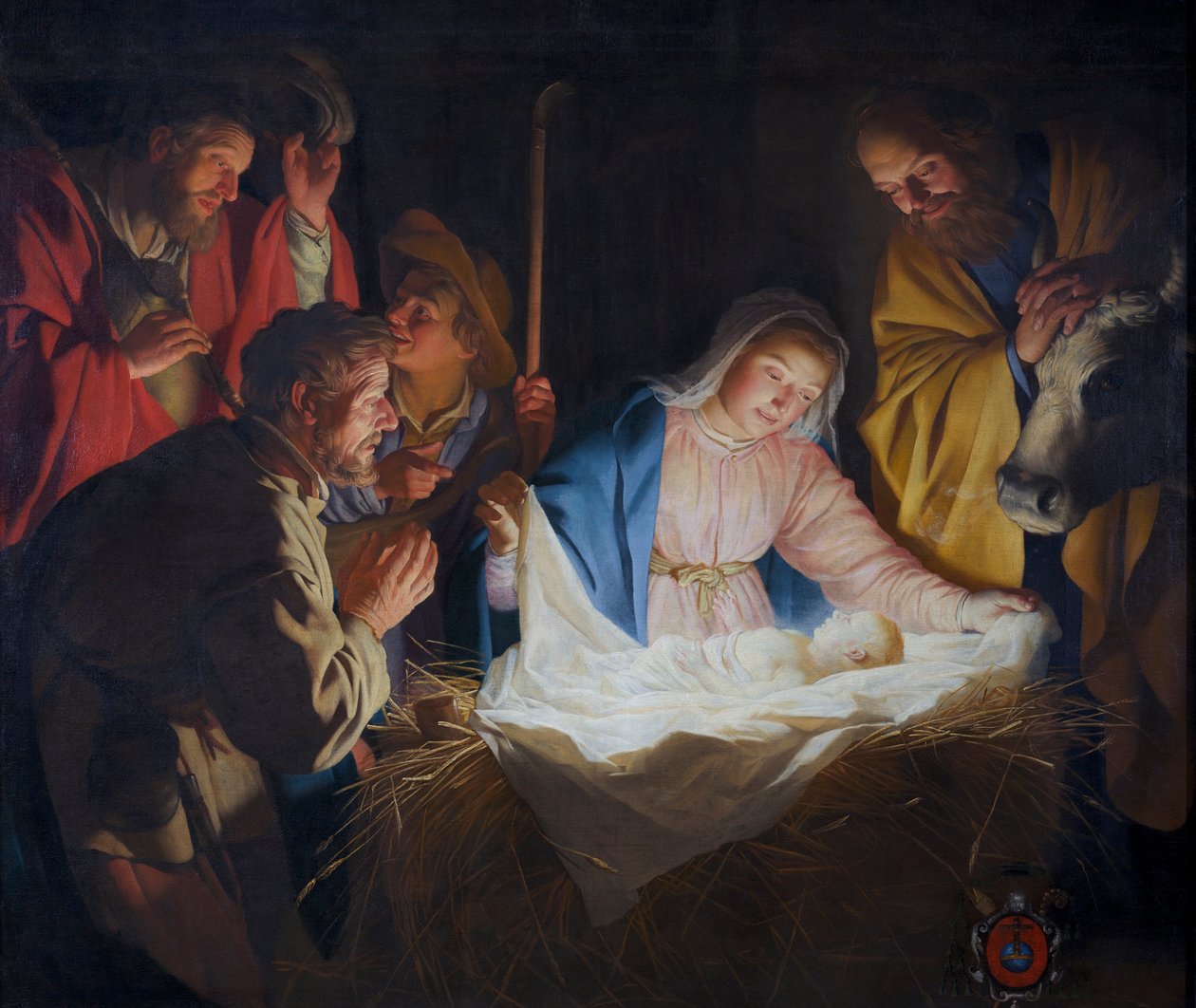 Paimenten palvonta tekijältä Gerard van Honthorst
