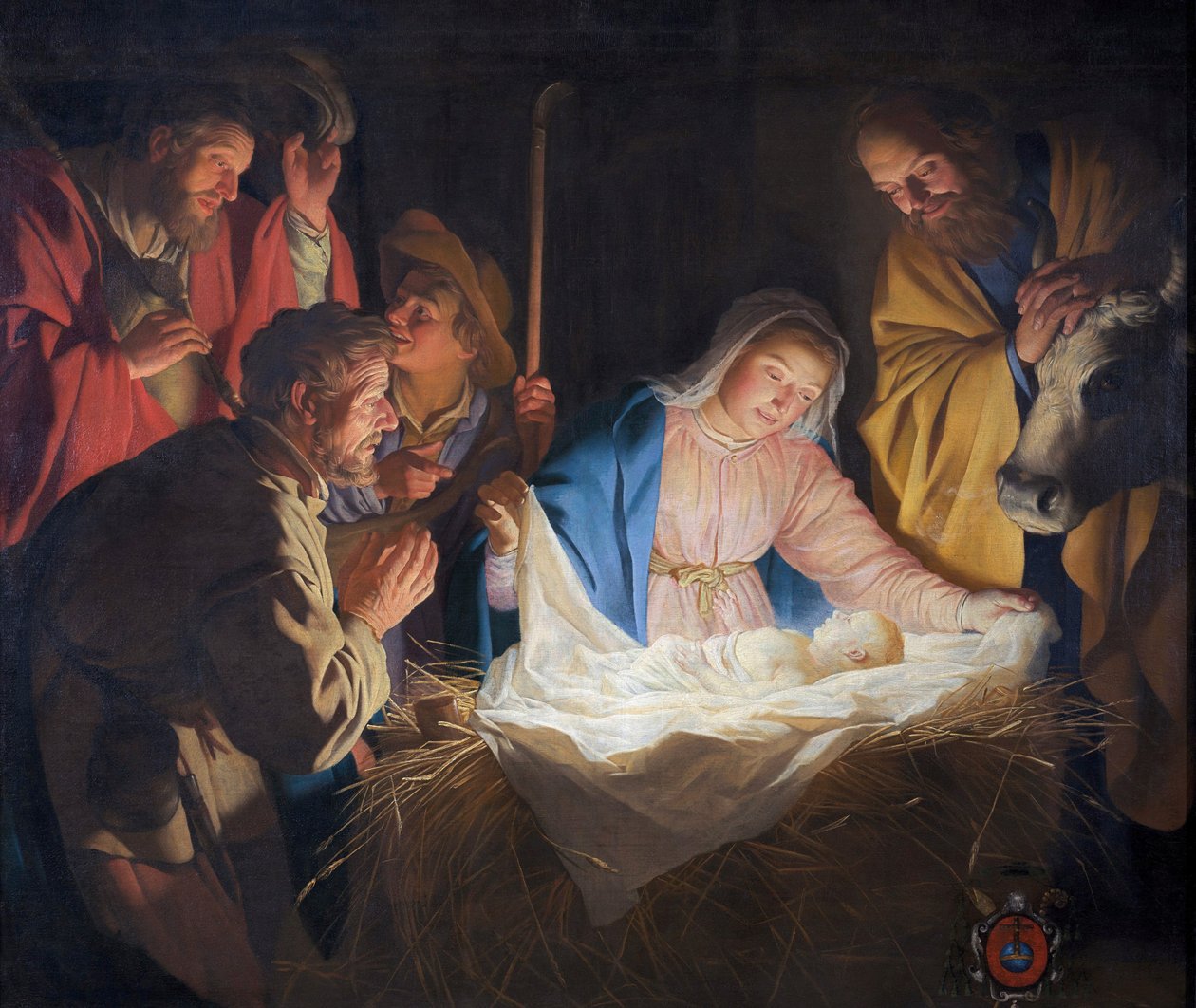Paimenten palvonta tekijältä Gerard van Honthorst