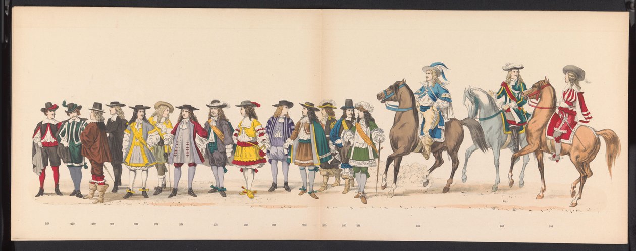 Leidenin opiskelijoiden naamiaiset, 1875 (levy 16) Leidenin ylioppilaskunnan jäsenten pitämä naamiainen 15. kesäkuuta 1875 Leidsche Hoogeschoolin 300-vuotisjuhlan kunniaksi, joka kuvaa Leidsche Hoogeschoolia, joka on kuvattu tekijältä Gerardus Johannes Bos