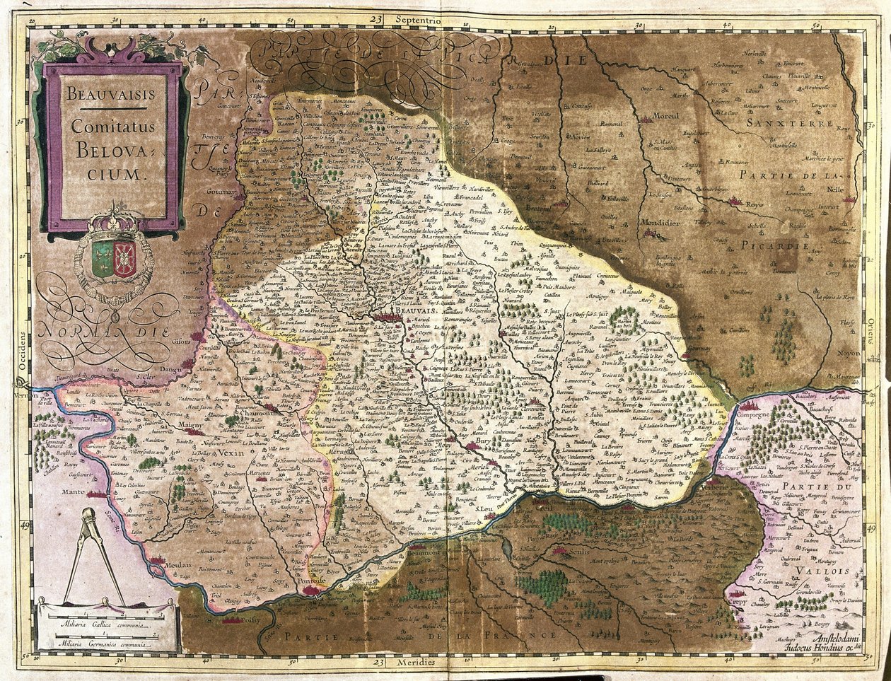 Beauvais, Ranska (kaiverrus tekijältä Gerardus Mercator