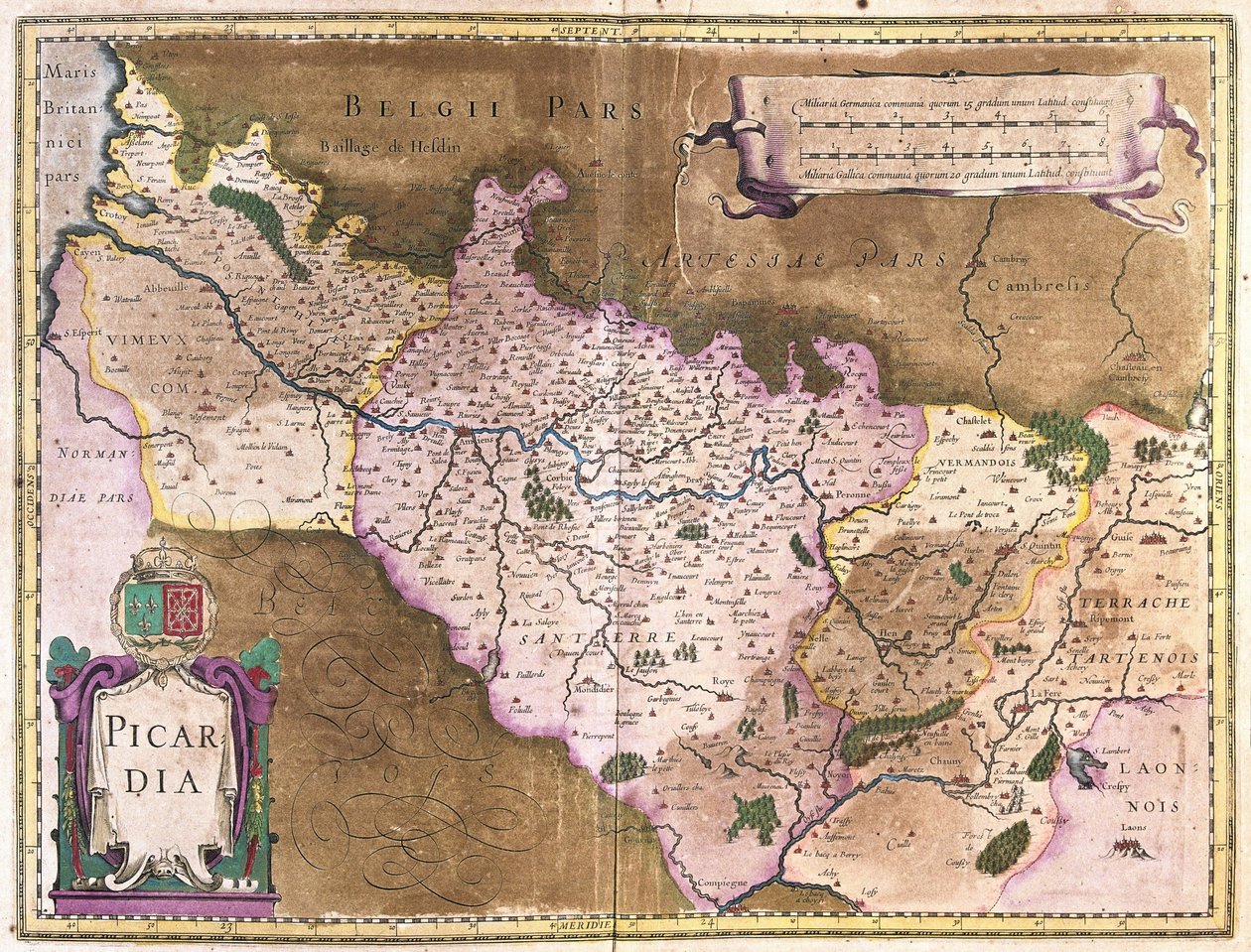 Belgia (kaiverrus tekijältä Gerardus Mercator